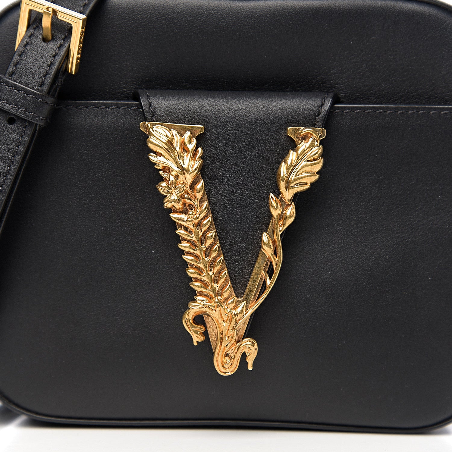 Versace Vitello Virtus Camera Bag Black 8 of 8