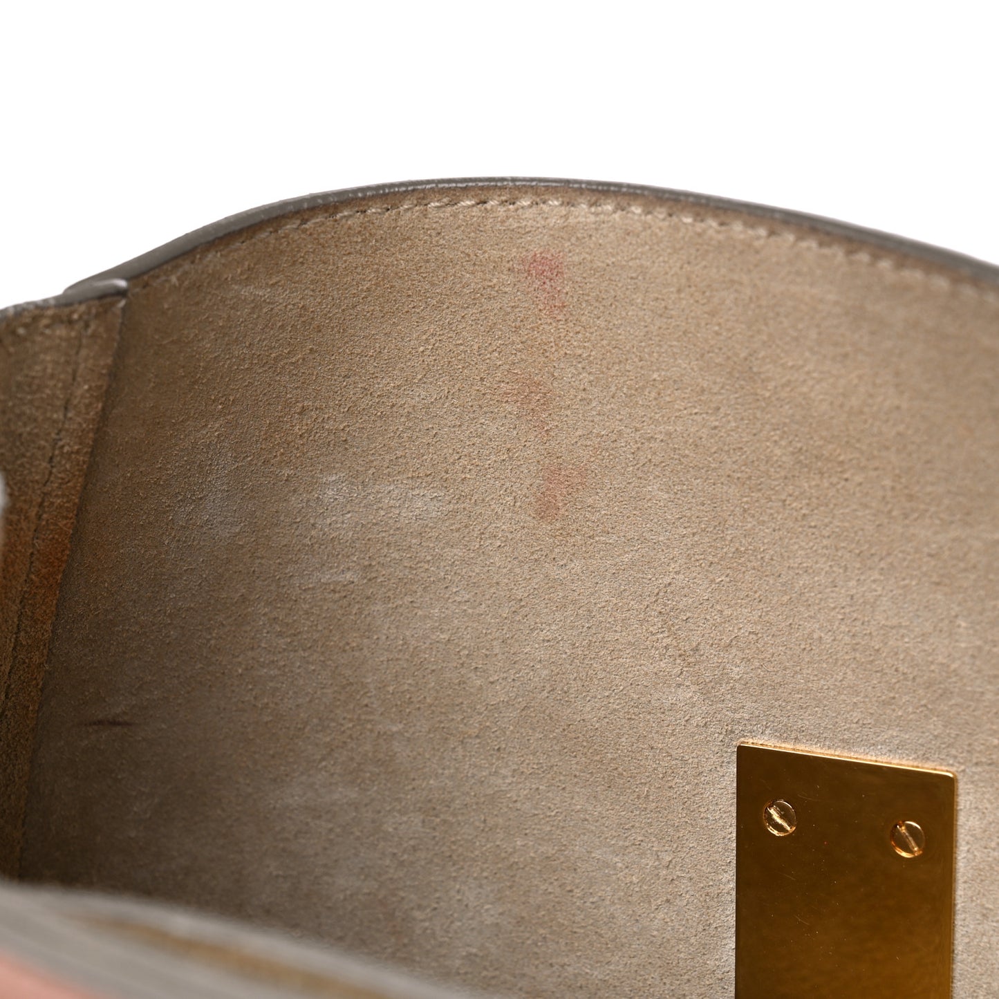Grained Lambskin Mini Drew Shoulder Bag Cement Pink