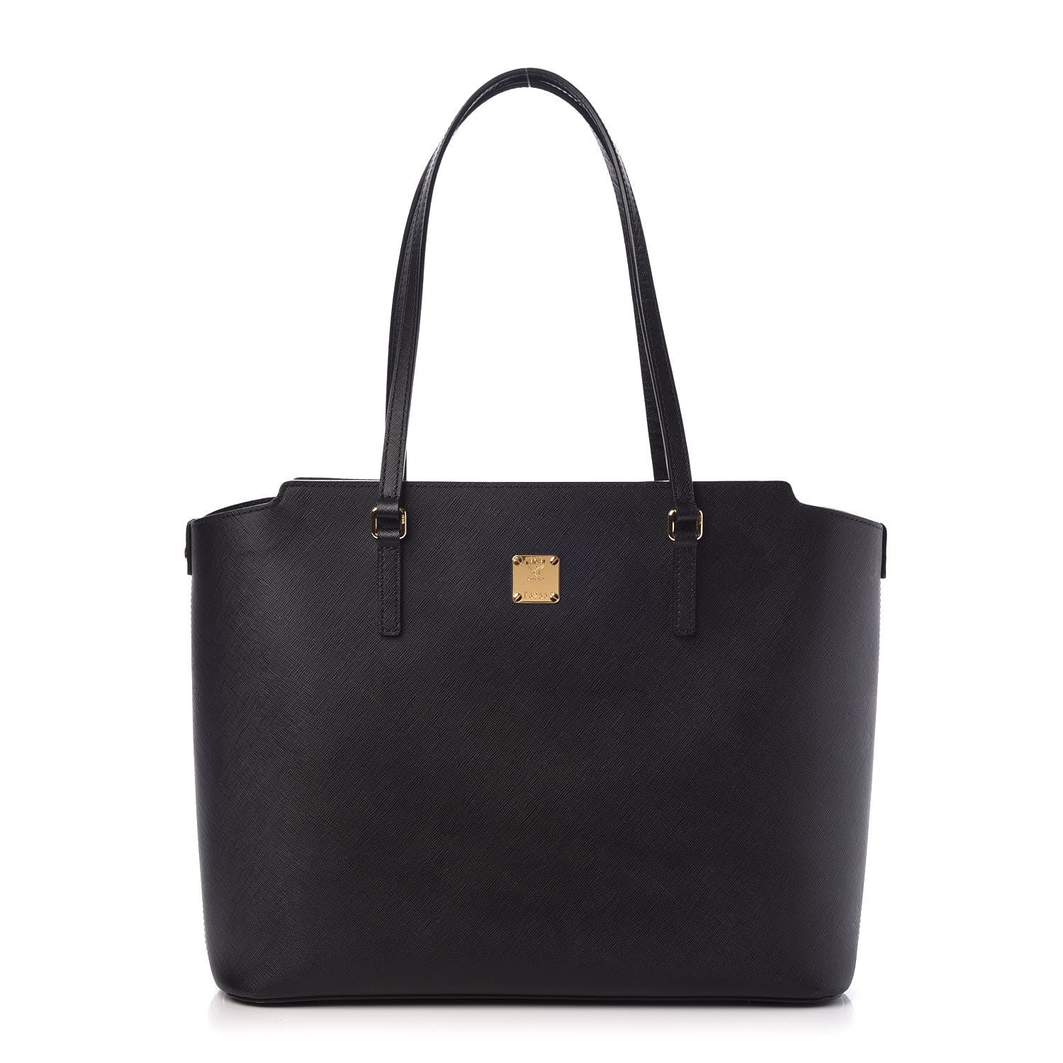 MCM Saffiano Medium Project Tote Black 3 of 7