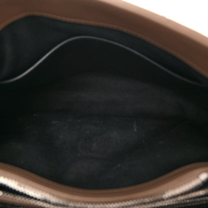 Saint Laurent Calfskin Y Quilted Monogram Medium Loulou Satchel Dark Beige 5 of 12