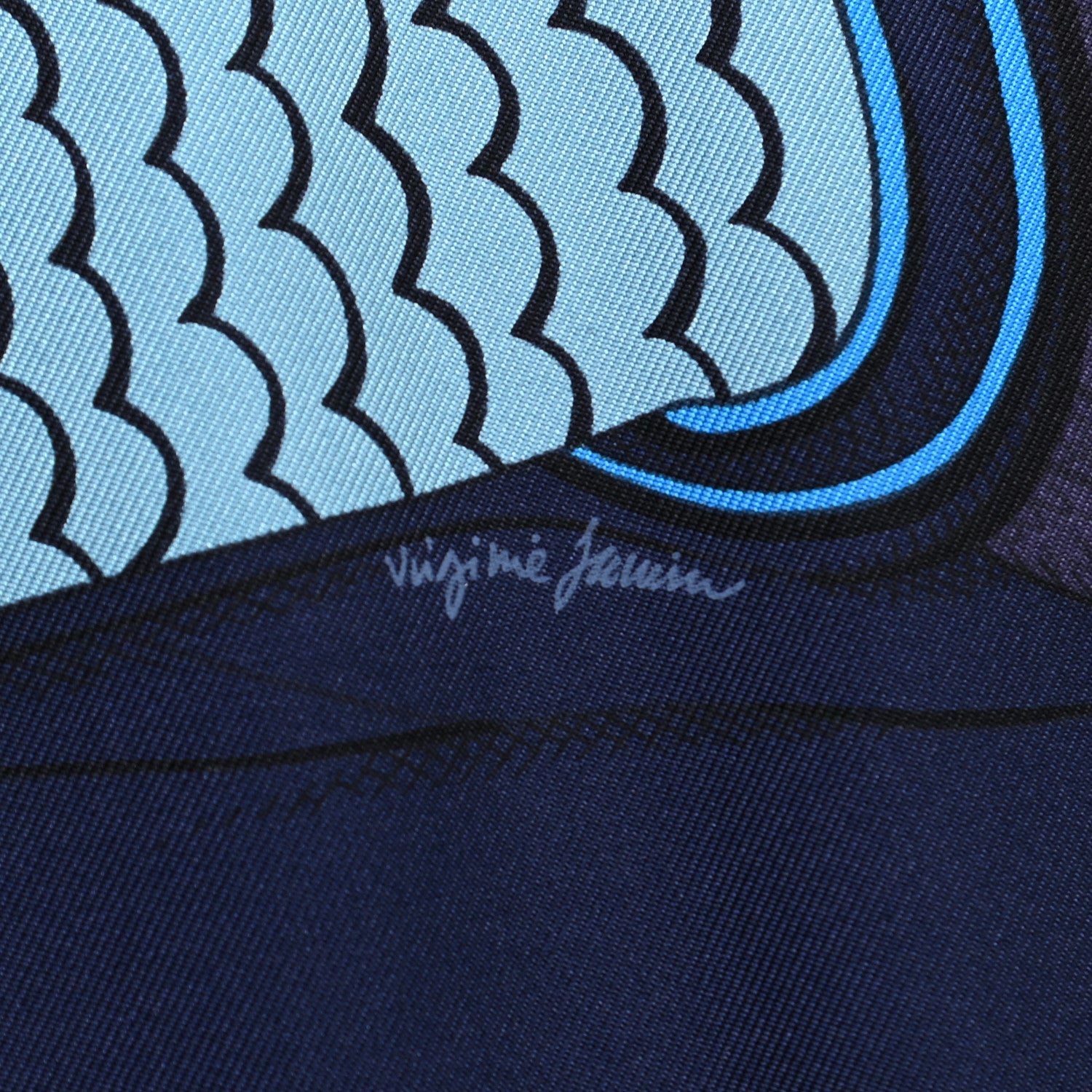 Hermes Silk Zouaves Et Dragons Scarf 90 Marine Bordeaux Cobalt 6 of 12