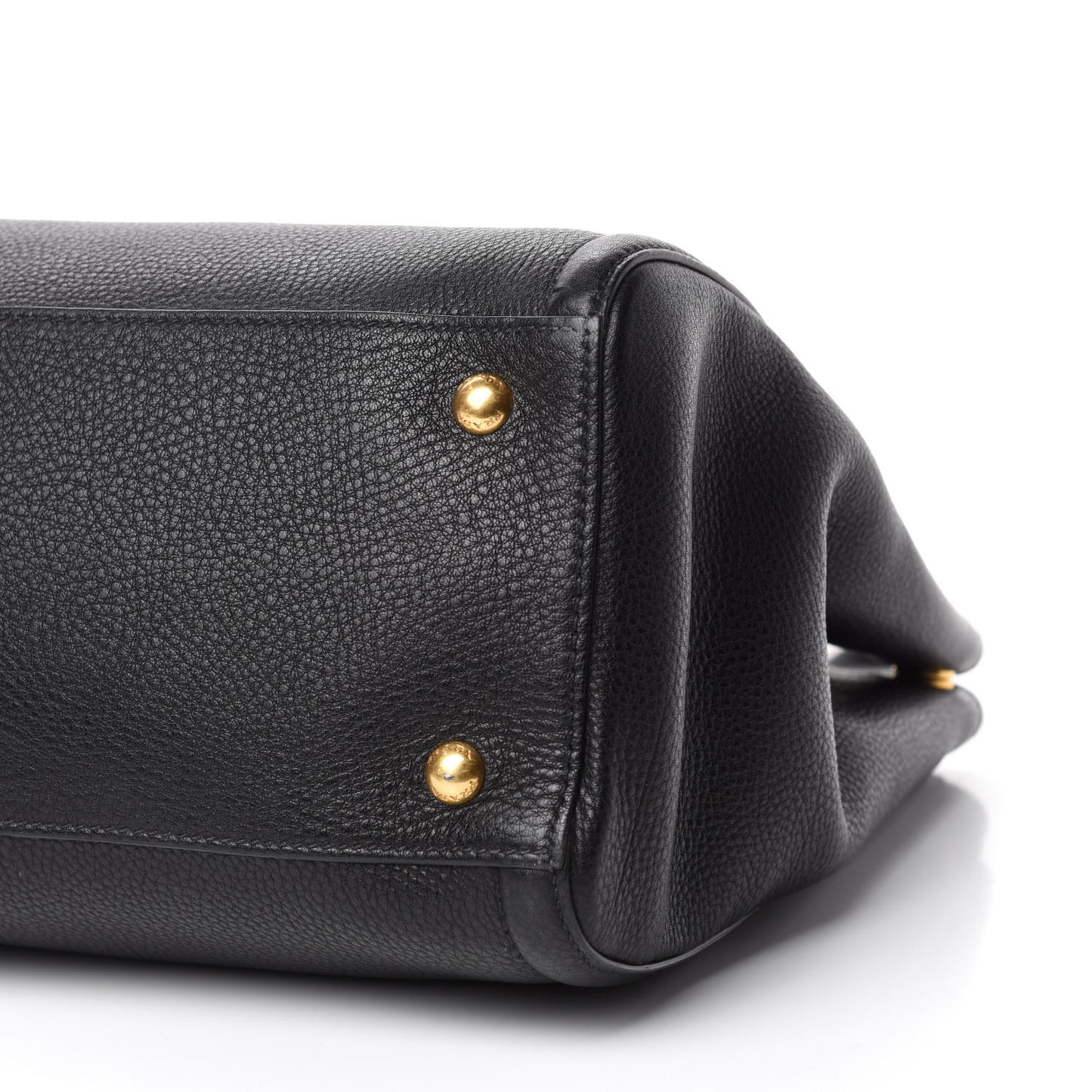 Vitello Daino Large Tote Black