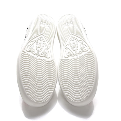 Gucci Calfskin Web Floral Embroidered Ace Sneakers 35.5 White 5 of 9