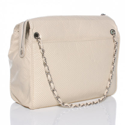 Chanel Aged Calfskin Perforated Tote 3 of 7
