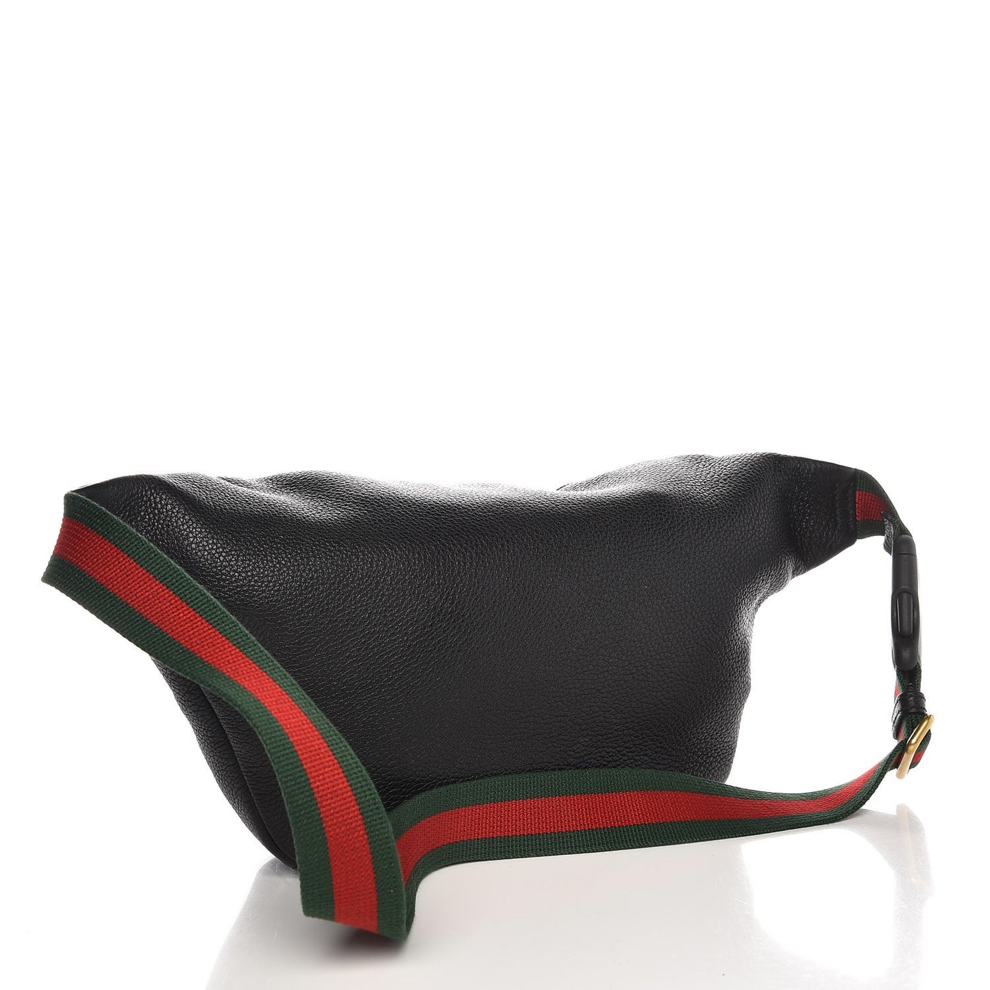 Grained Calfskin Logo Belt Bag Black