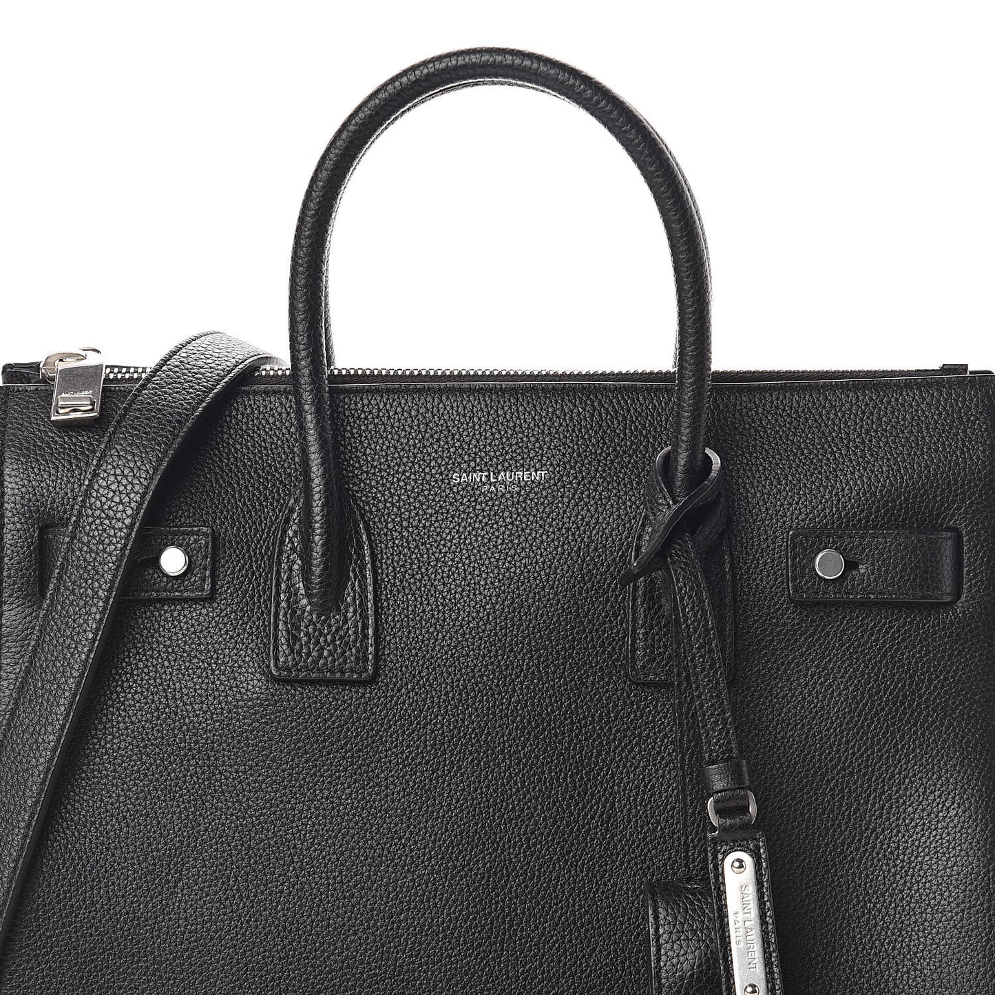 Grained Calfskin Baby Supple Sac De Jour Black