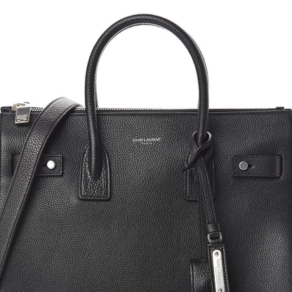 Saint Laurent Grained Calfskin Baby Supple Sac De Jour Black 7 of 9