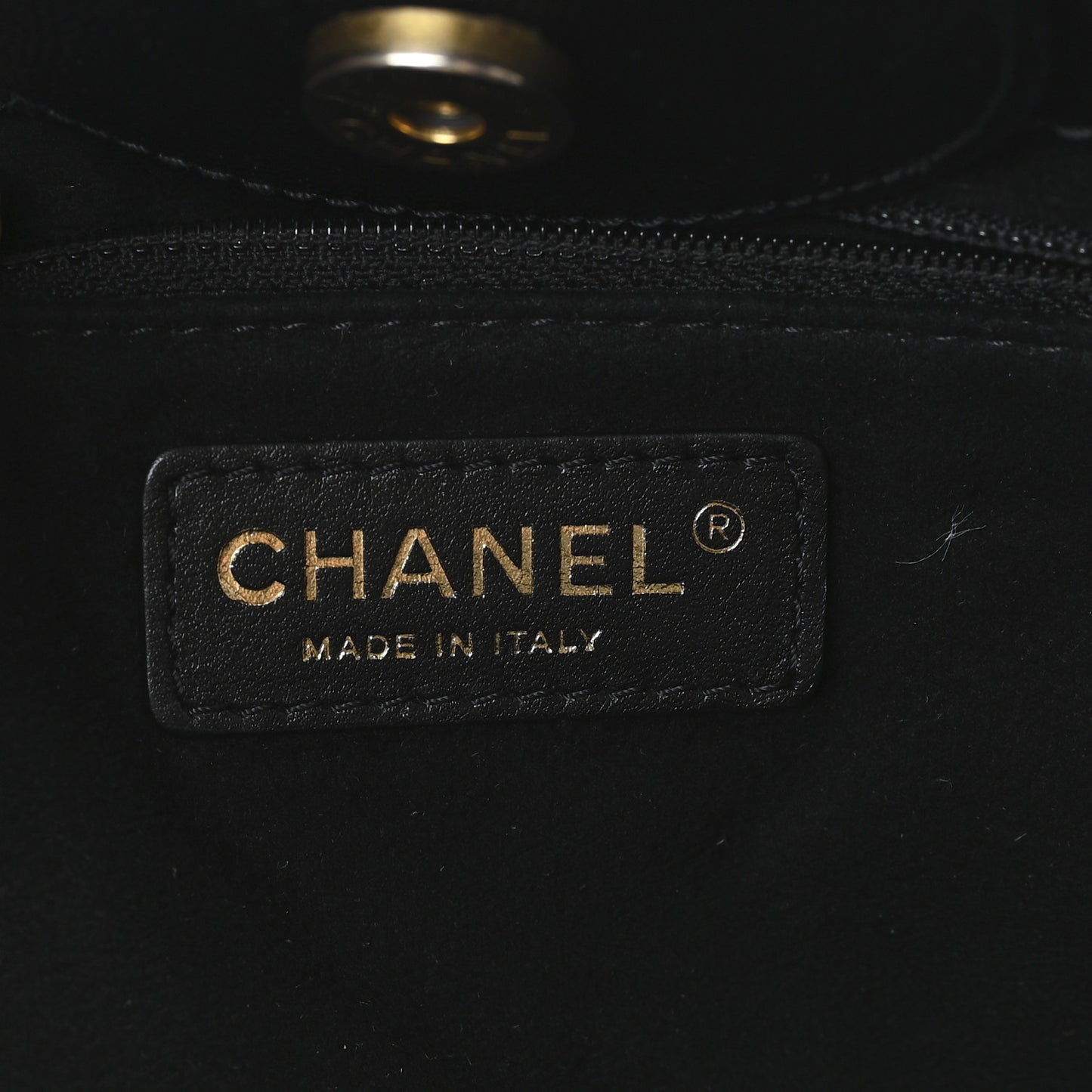 Caviar Small Studded Deauville Tote Black