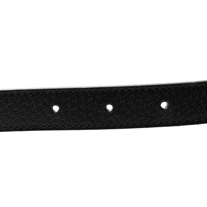 Gucci Calfskin Strawberry Buckle Thin Belt  80 32 Black 4 of 6