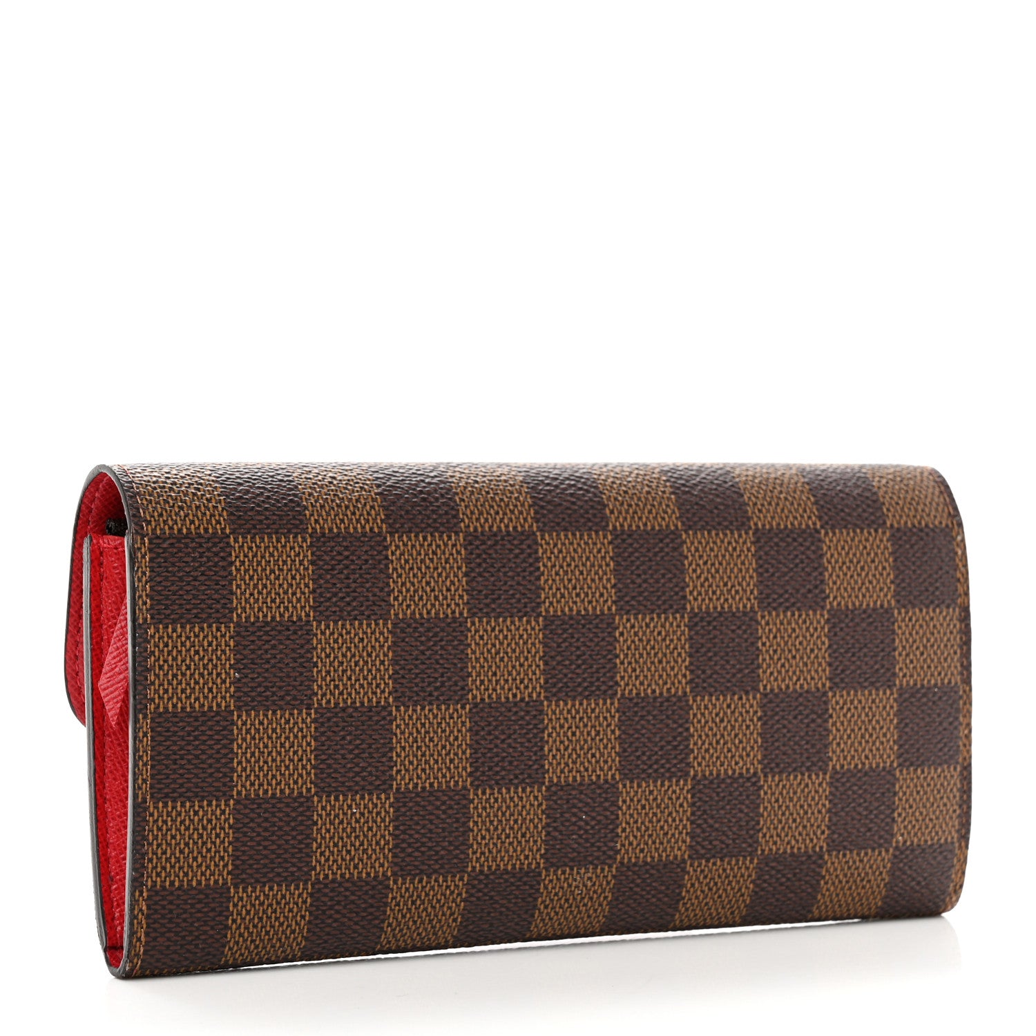Louis Vuitton Damier Ebene Emilie Wallet Red 3 of 10