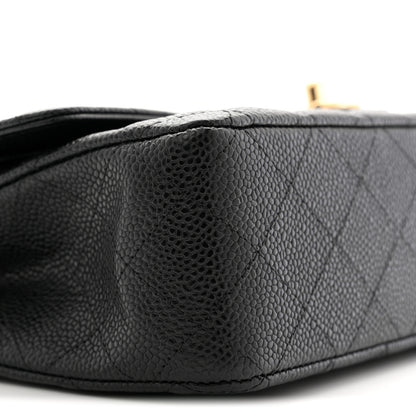 Chanel Caviar Quilted Medium Double Flap Black 9 of 11