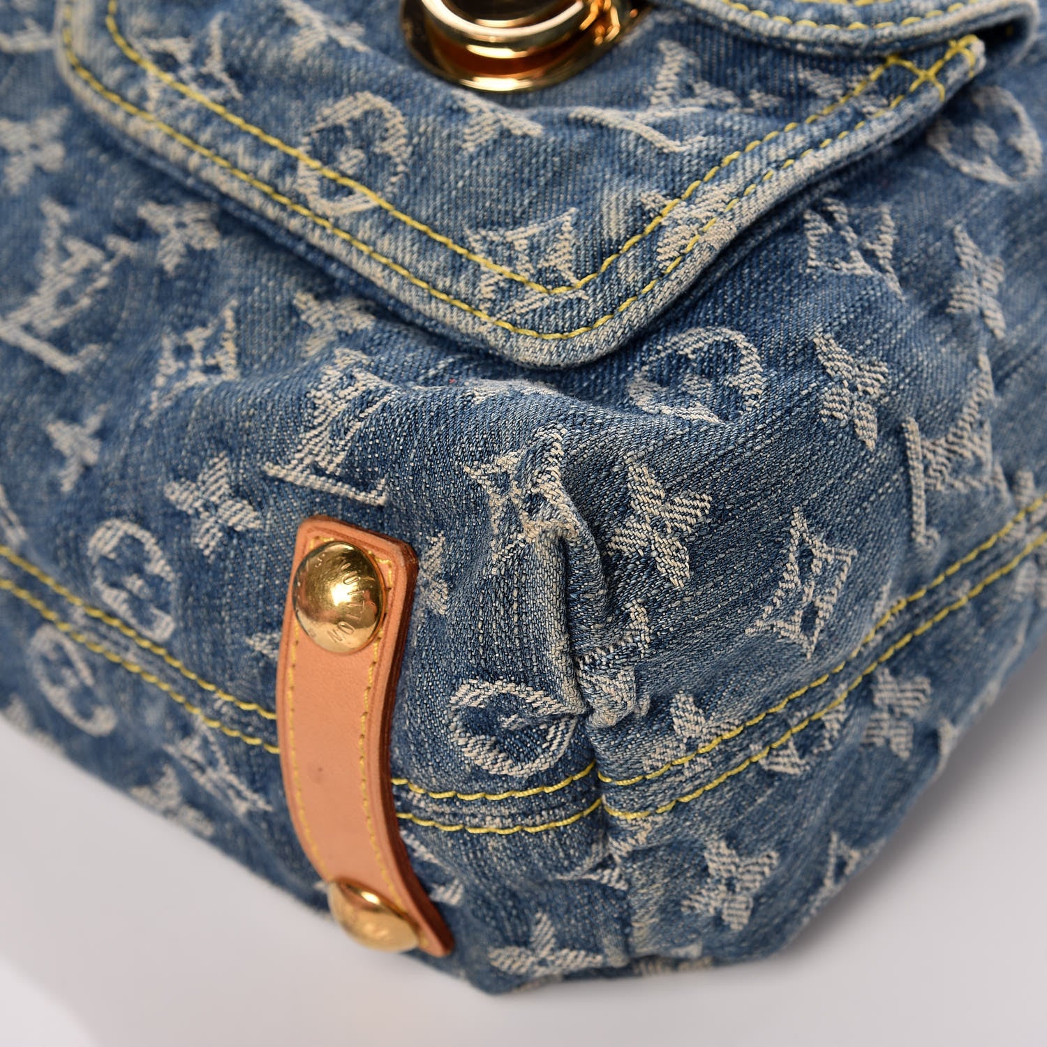 Louis Vuitton Denim Baggy GM Blue 10 of 14