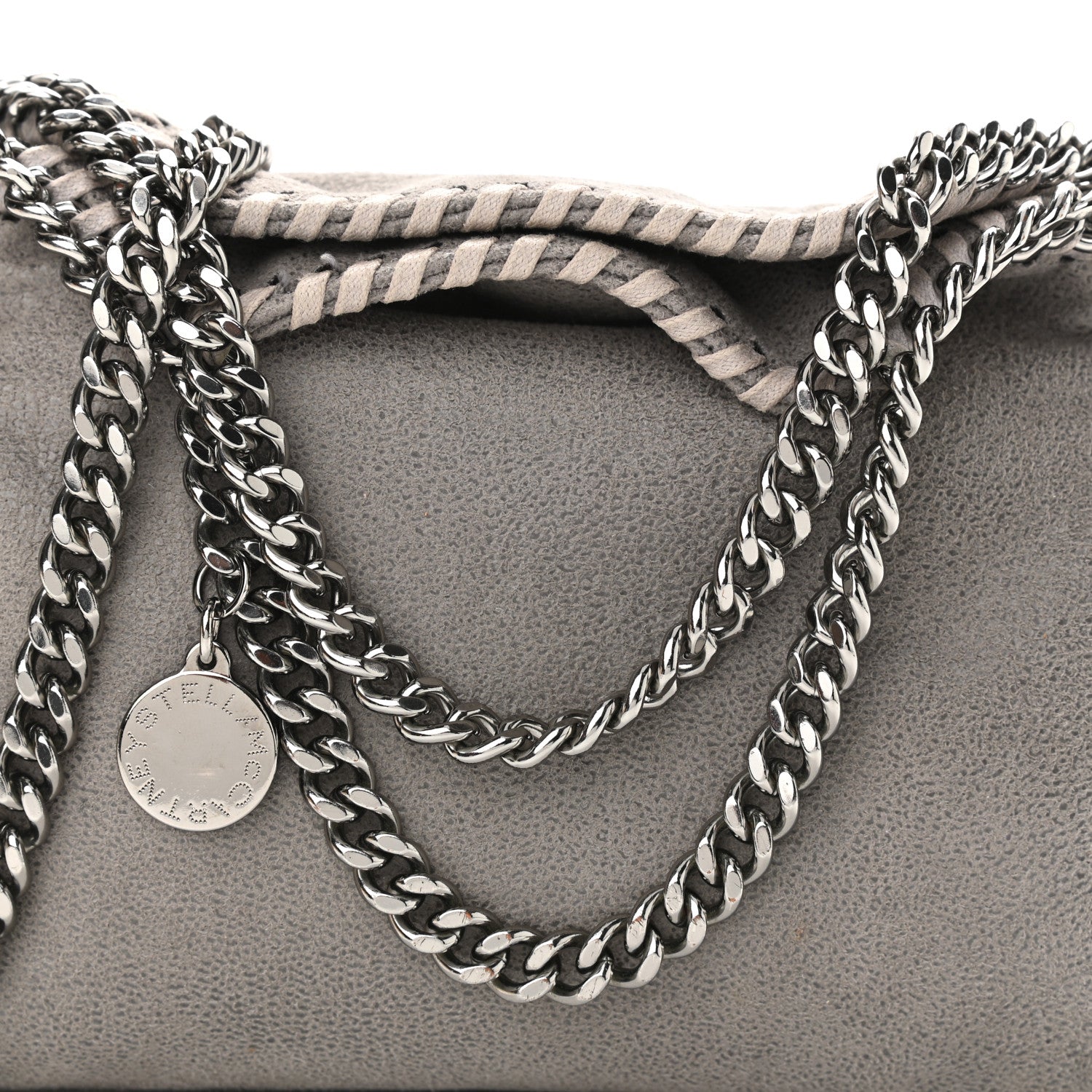 Stella McCartney Shaggy Deer Tiny Falabella Tote Grey 7 of 10