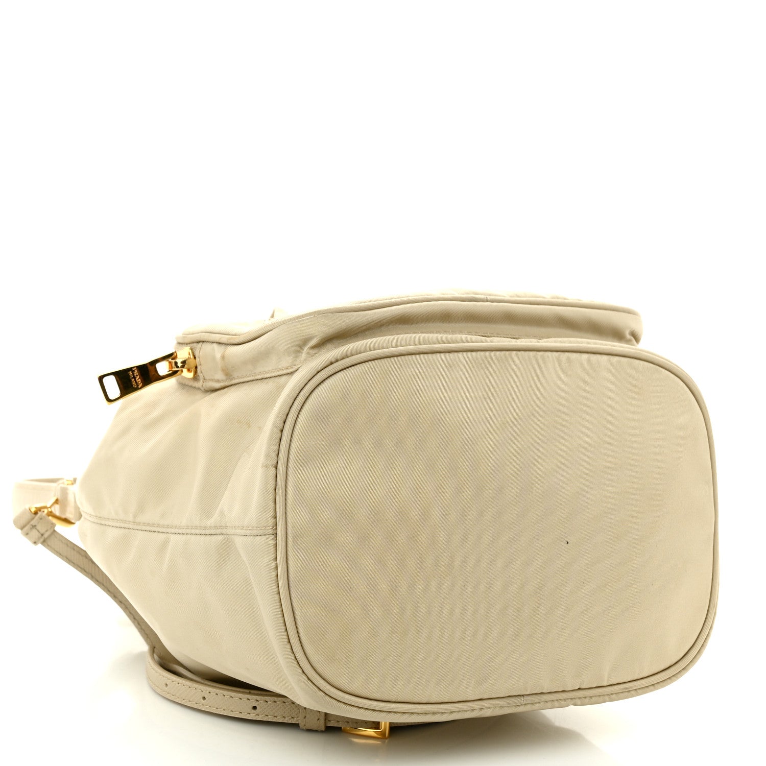 Prada Re-Nylon Saffiano Duet Bucket Crossbody Bag Deserto 4 of 9