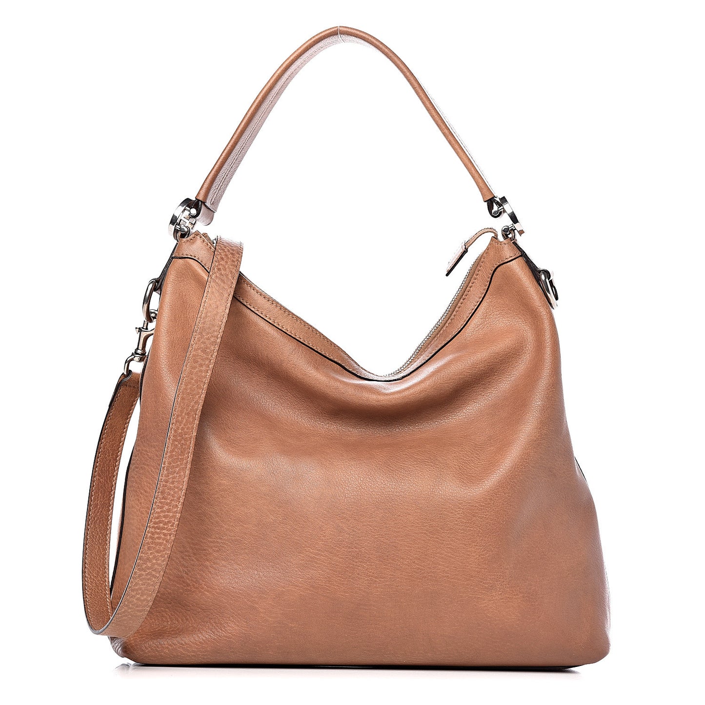 Grained Calfskin Small Miss GG Hobo Light Cuir