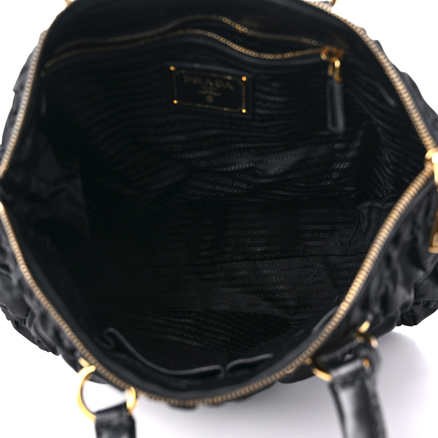 Prada Tessuto Nylon Gaufre Tote Black 5 of 11