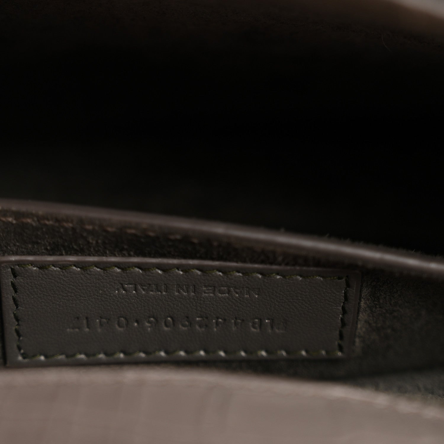 Saint Laurent Calfskin Crocodile Embossed Medium Monogram Sunset Fog 7 of 14