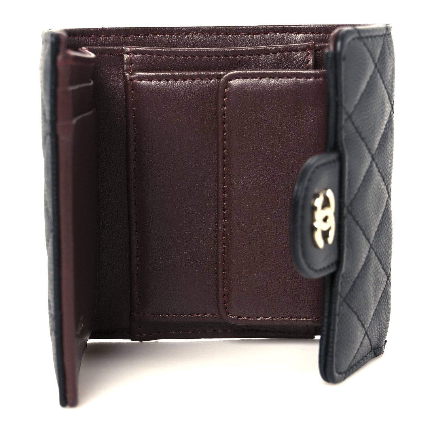Chanel Caviar Quilted Compact Flap Wallet Black 5 of 10