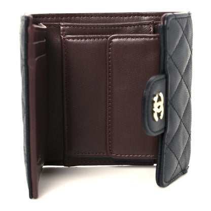 Chanel Caviar Quilted Compact Flap Wallet Black 5 of 10