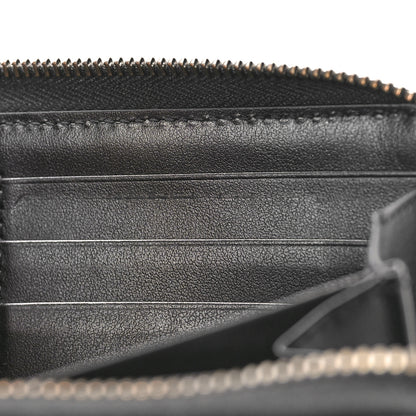 Gucci Calfskin Matelasse GG Marmont Zip Around Wallet Black 9 of 9
