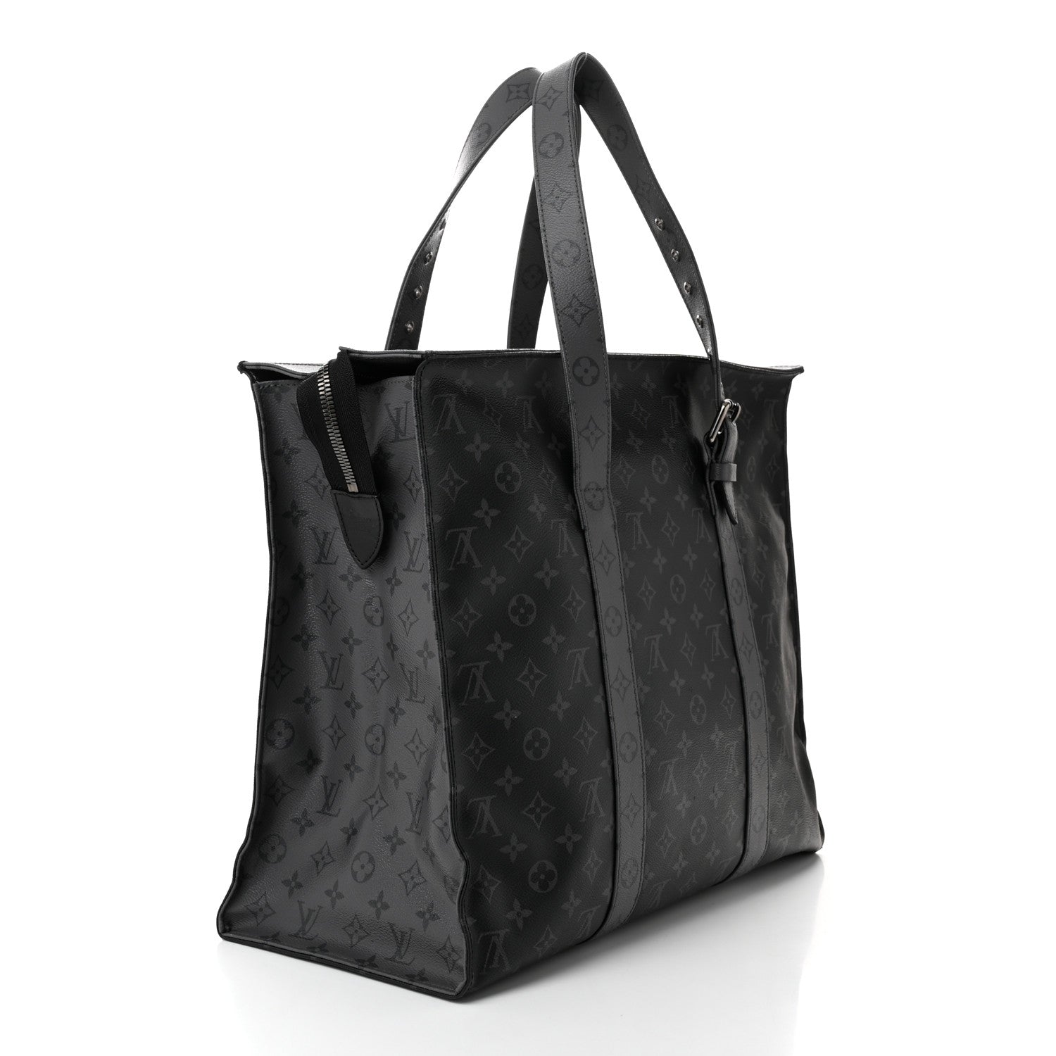 Louis Vuitton Monogram Eclipse Cabas Zippe GM Black 3 of 11