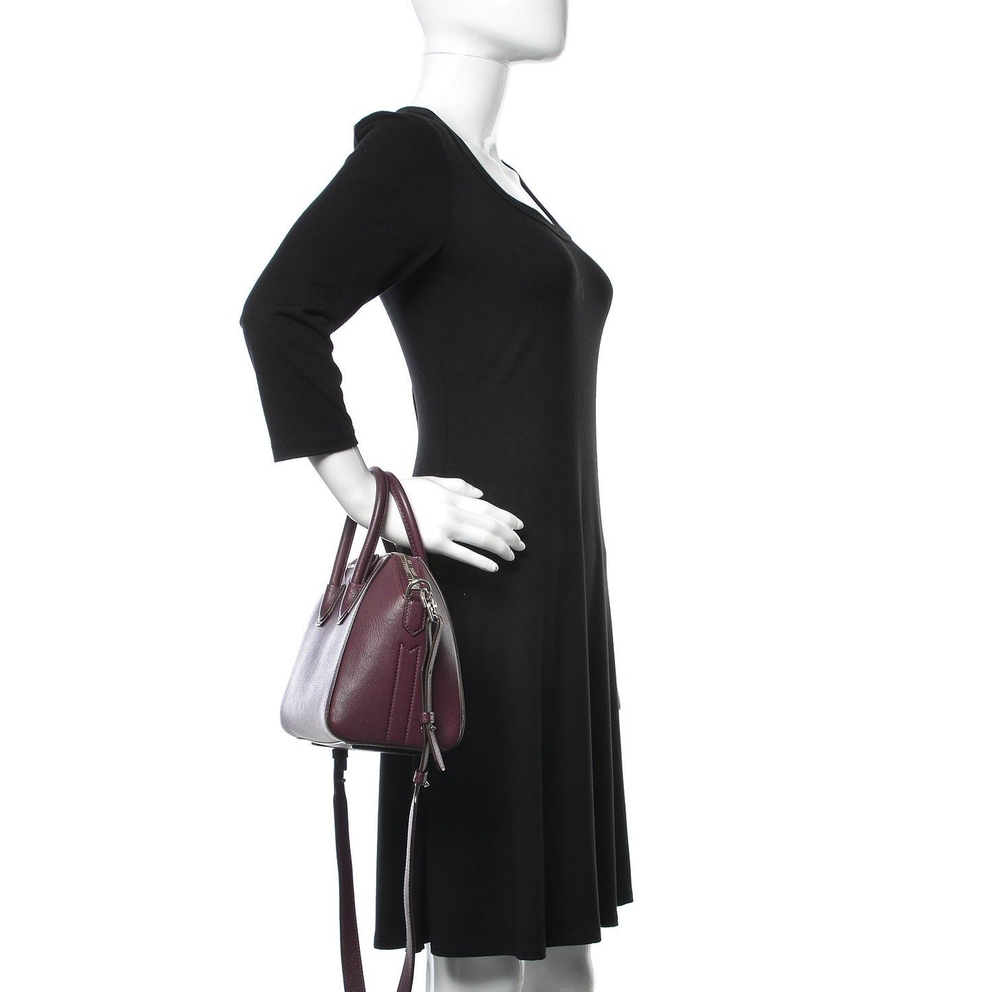 Sugar Goatskin Mini Antigona Dark Purple