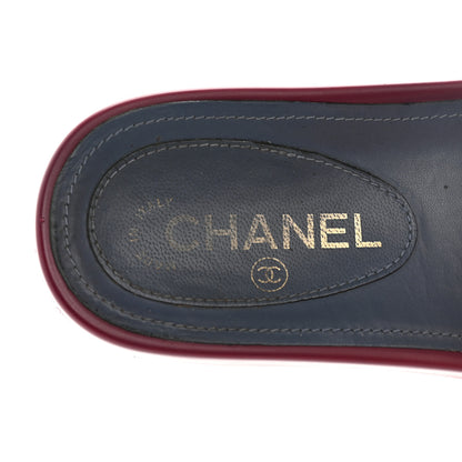 Chanel Satin Chain Flat Sandals 36 Dark Fuchsia 7 of 16