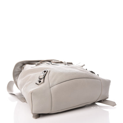 Balenciaga Chevre Silver Metallic Edge Hardware Backpack Gris Glace 4 of 10
