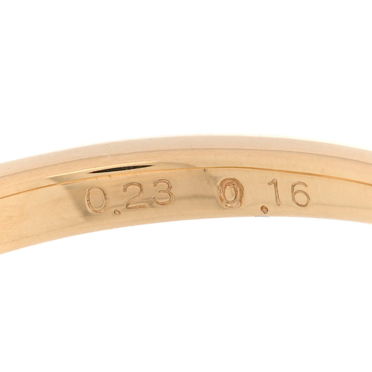 18K Yellow Gold Diamond .23ct Band Ring 51 5.75
