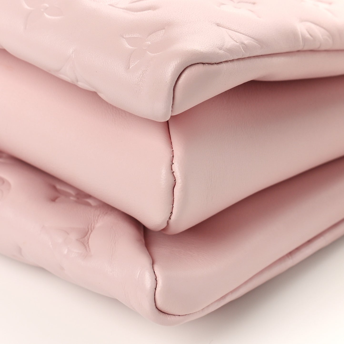 Lambskin Embossed Monogram Coussin PM Rose