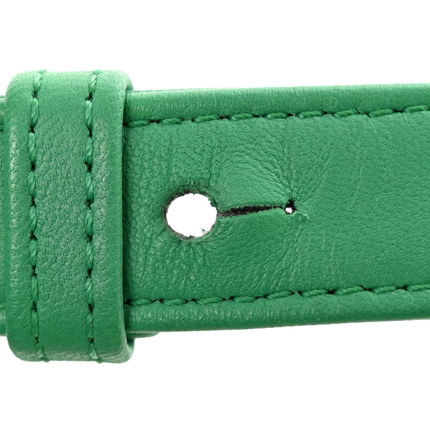 Lambskin Iridescent PVC Chevron Quilted Medium Boy Flap Green Silver