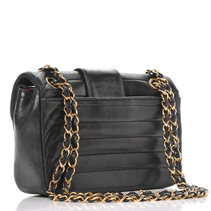 Chanel Lambskin Horizontal Quilted Small Single Flap Navy 3 of 23