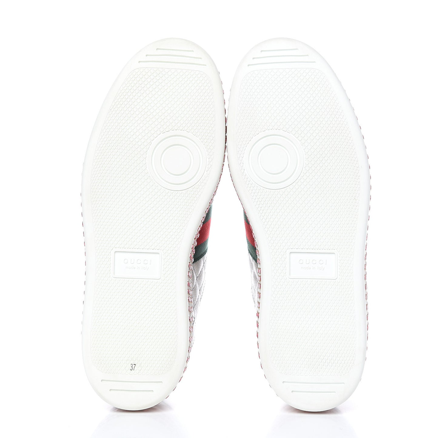 Laminated Nappa Crystal Web Bee Embroidered Trapuntata Womens Ace Platform Sneakers 37 Argento