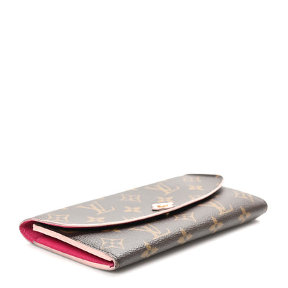 Louis Vuitton Monogram Bloom Flower Emilie Wallet Fuchsia 4 of 7