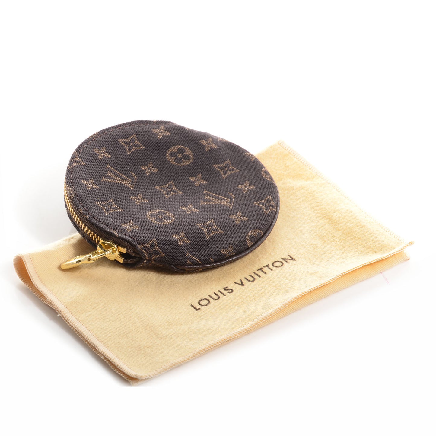 Mini Lin Round Coin Purse Ebene