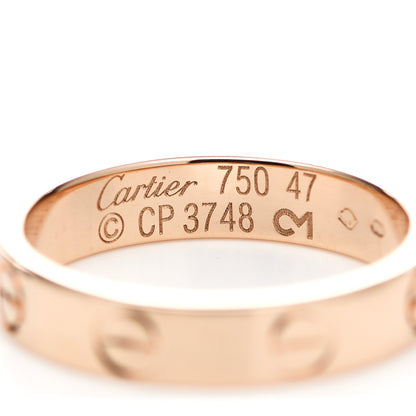 Cartier 18K Pink Gold 3.5mm LOVE Wedding Band Ring 47 4 4 of 5