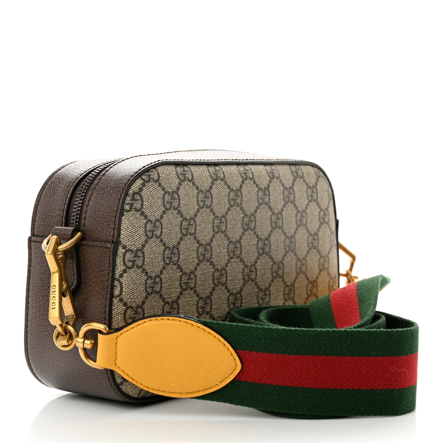GG Supreme Monogram Web Neo Vintage Shoulder Bag Beige New Acero Crop