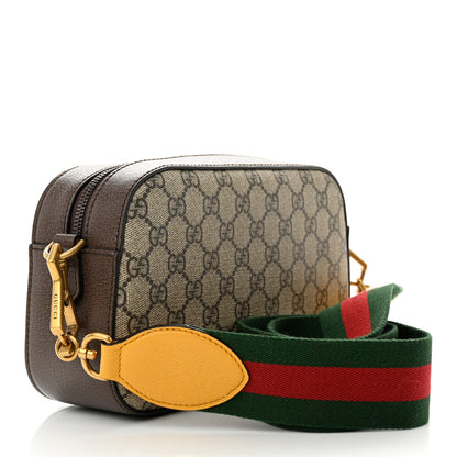 Gucci GG Supreme Monogram Web Neo Vintage Shoulder Bag Beige New Acero Crop 3 of 11