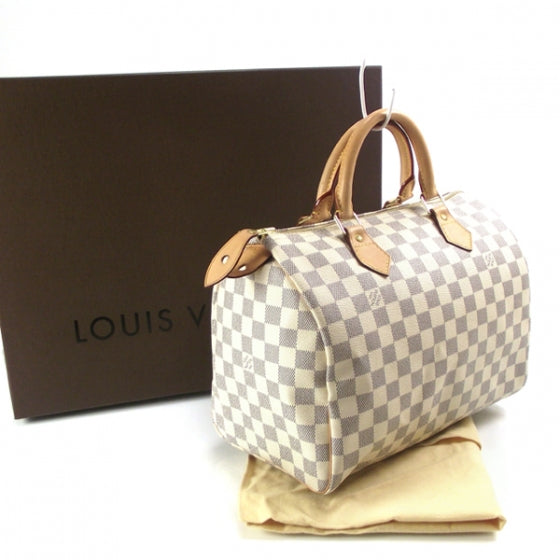 Louis Vuitton Damier Azur Speedy 30 3 of 9