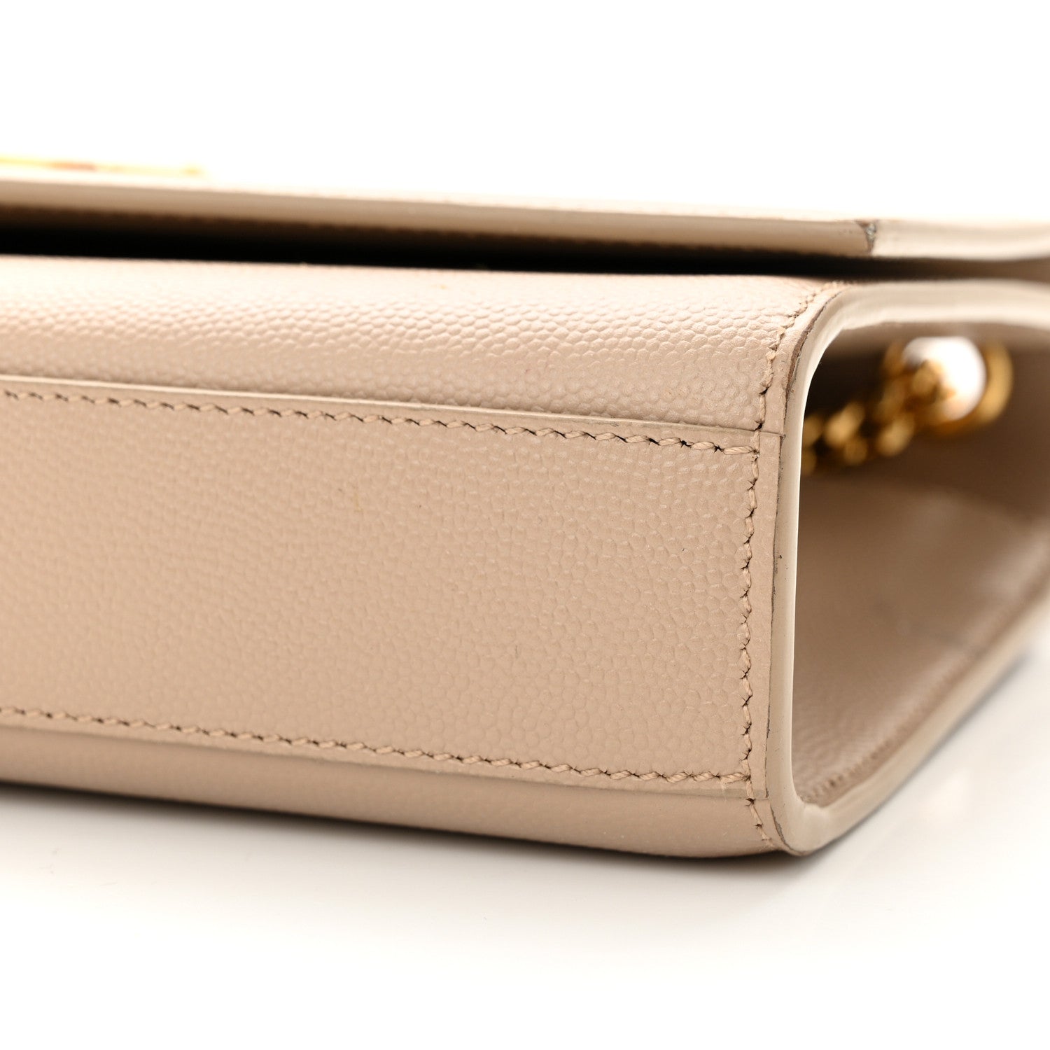 Saint Laurent Grain De Poudre Medium Monogram Kate Satchel Nude Powder 9 of 13