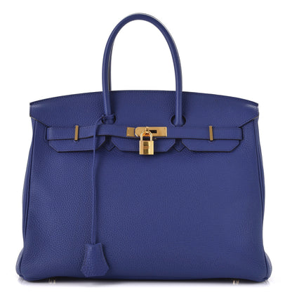 Hermes Togo Birkin 35 Bleu Electrique 1 of 40