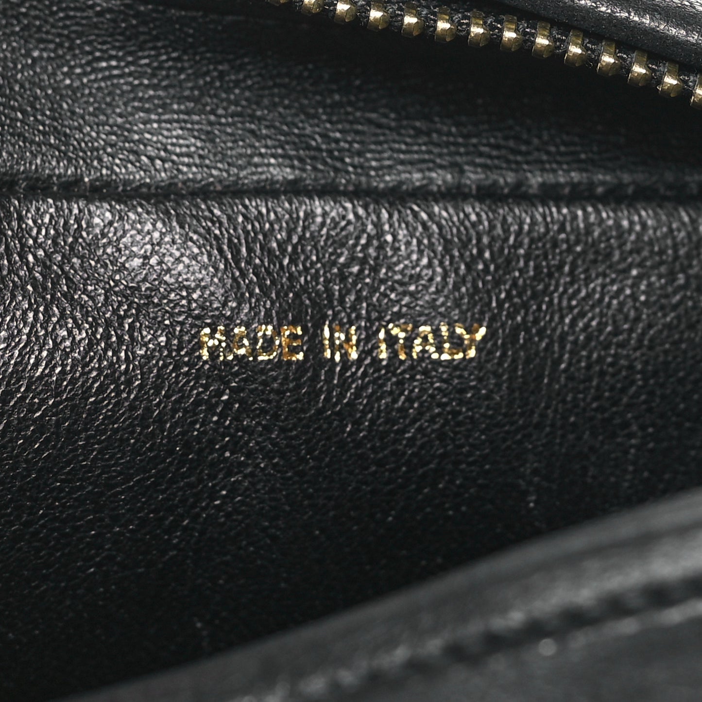 Lambskin Quilted CC Tassel Camera Case Black