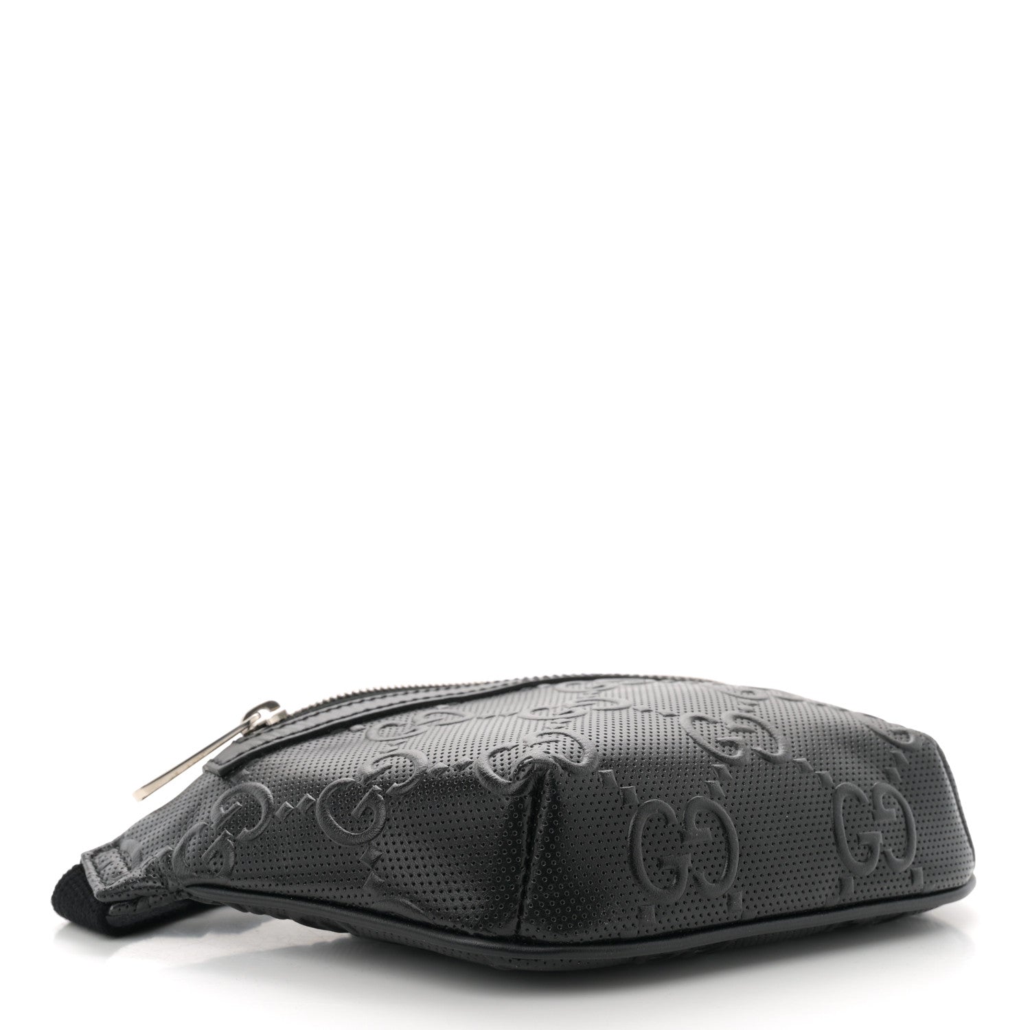 Gucci Calfskin GG Tennis Embossed Belt Bag Black 4 of 10