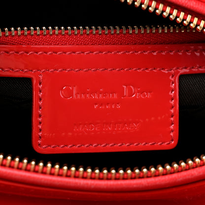 Christian Dior Patent Cannage Medium Lady Dior Red 6 of 11