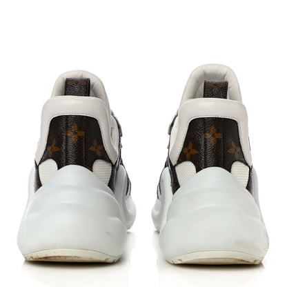 Louis Vuitton Patent Monogram LV Archlight Sneakers 37 White 6 of 19