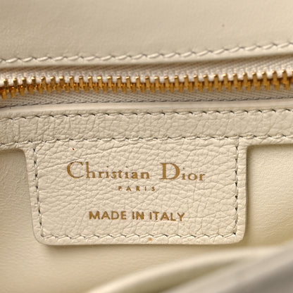 Christian Dior Grained Calfskin Cannage Small Caro Bag White 6 of 10
