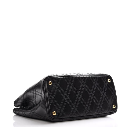Prada City Calf Quilted Large Double Bag Black 4 of 7