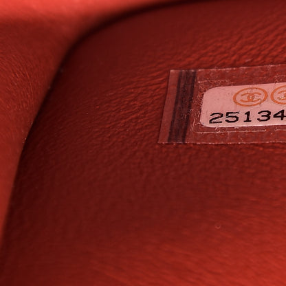 Chanel Lambskin Chevron Quilted Jumbo Double Flap Coral 7 of 13
