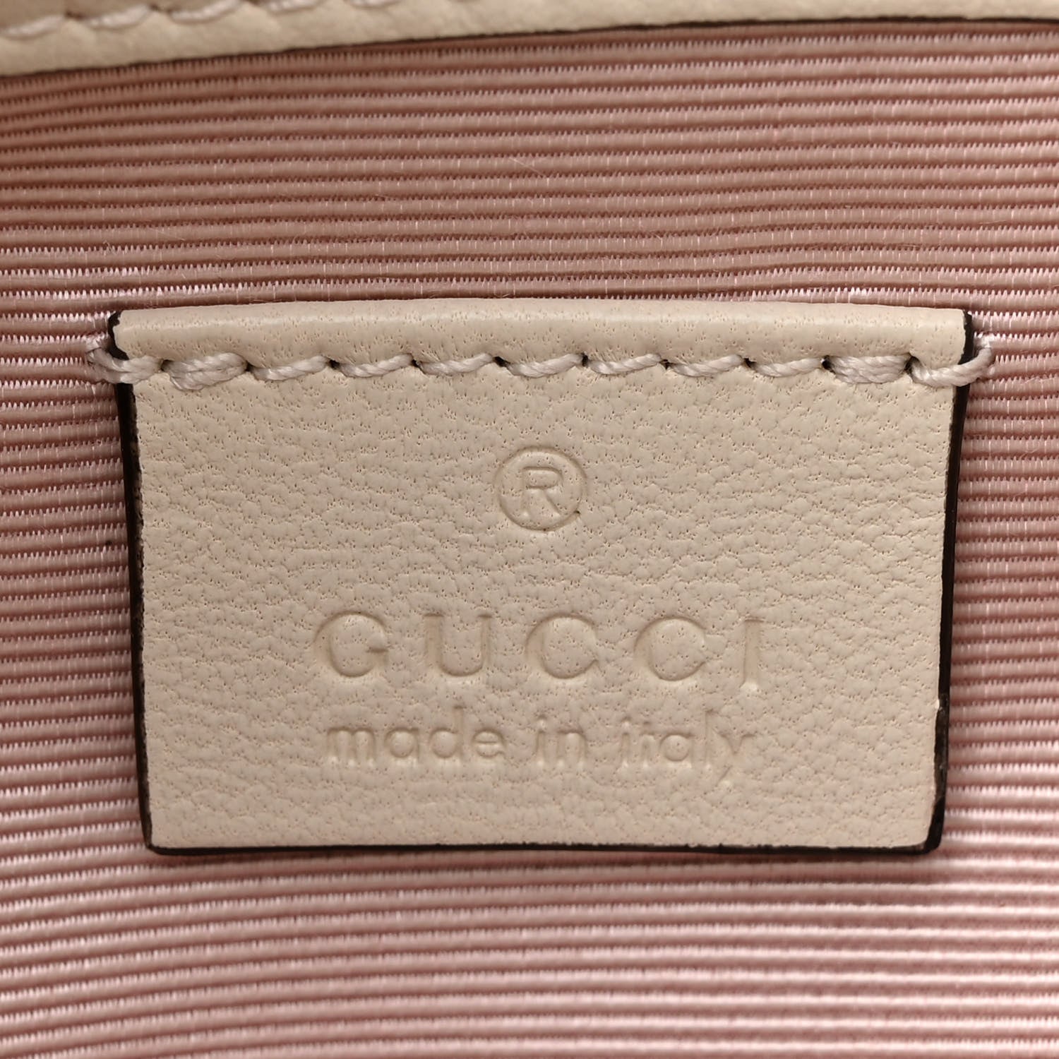 Gucci Lambskin Small Linea Matisse Top Handle Bag Mystic White 7 of 13