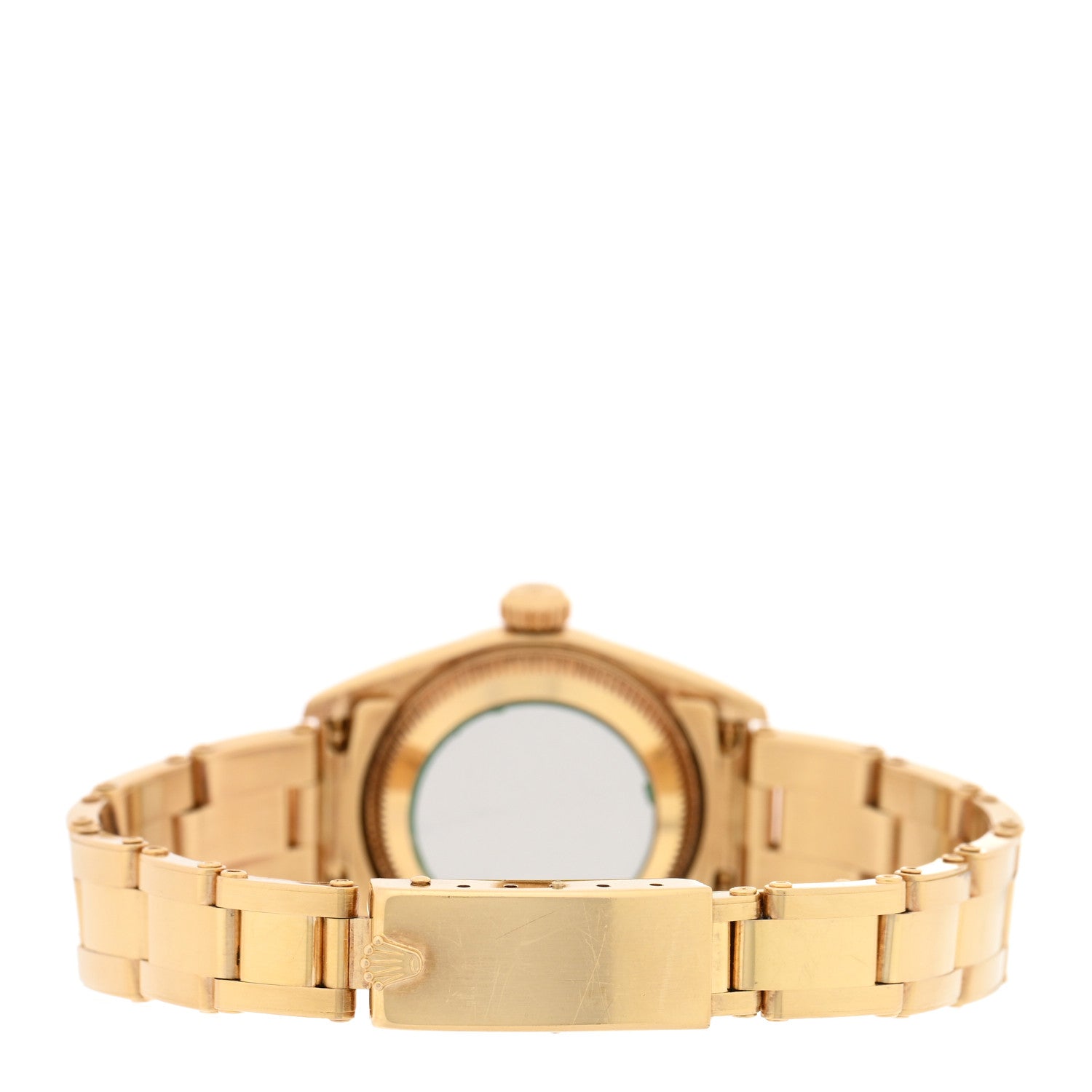 Rolex 18K Yellow Gold 26mm Oyster Perpetual Rivet Watch Champagne 67198 3 of 5